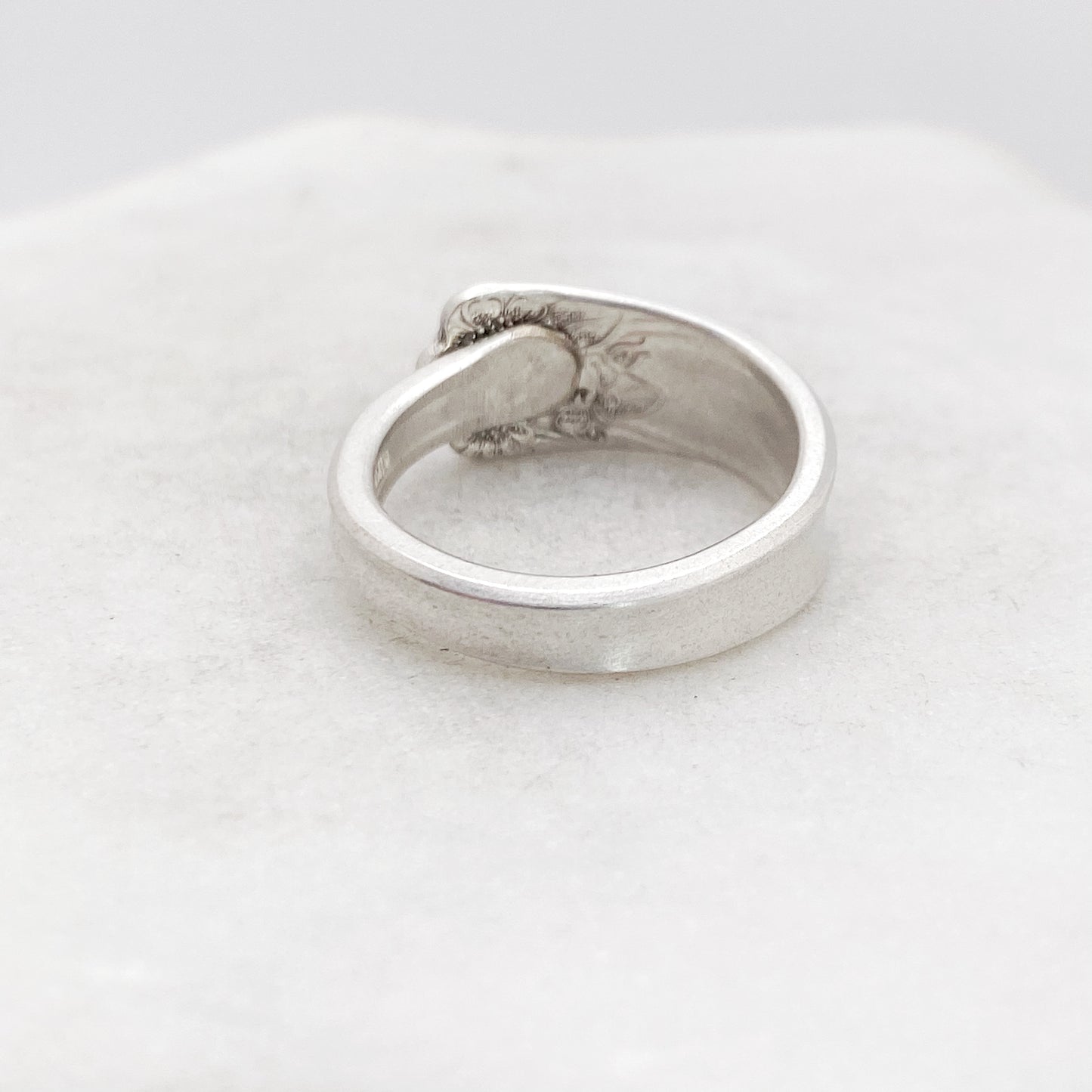 Tiny April 1950, Custom Size, RARE Demi Spoon Ring, Vintage Spoon Ring Rings callistafaye