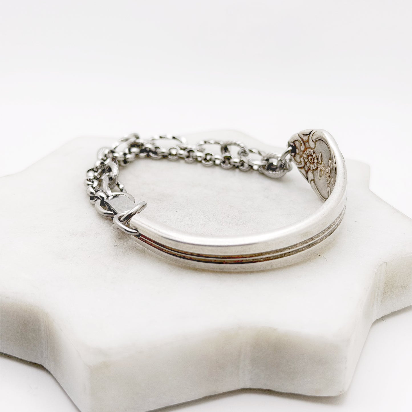 Plantation (Roses) 1948, Half Chain Bracelet, Vintage Spoon Handle, Antique Spoon Bracelet Bracelets callistafaye