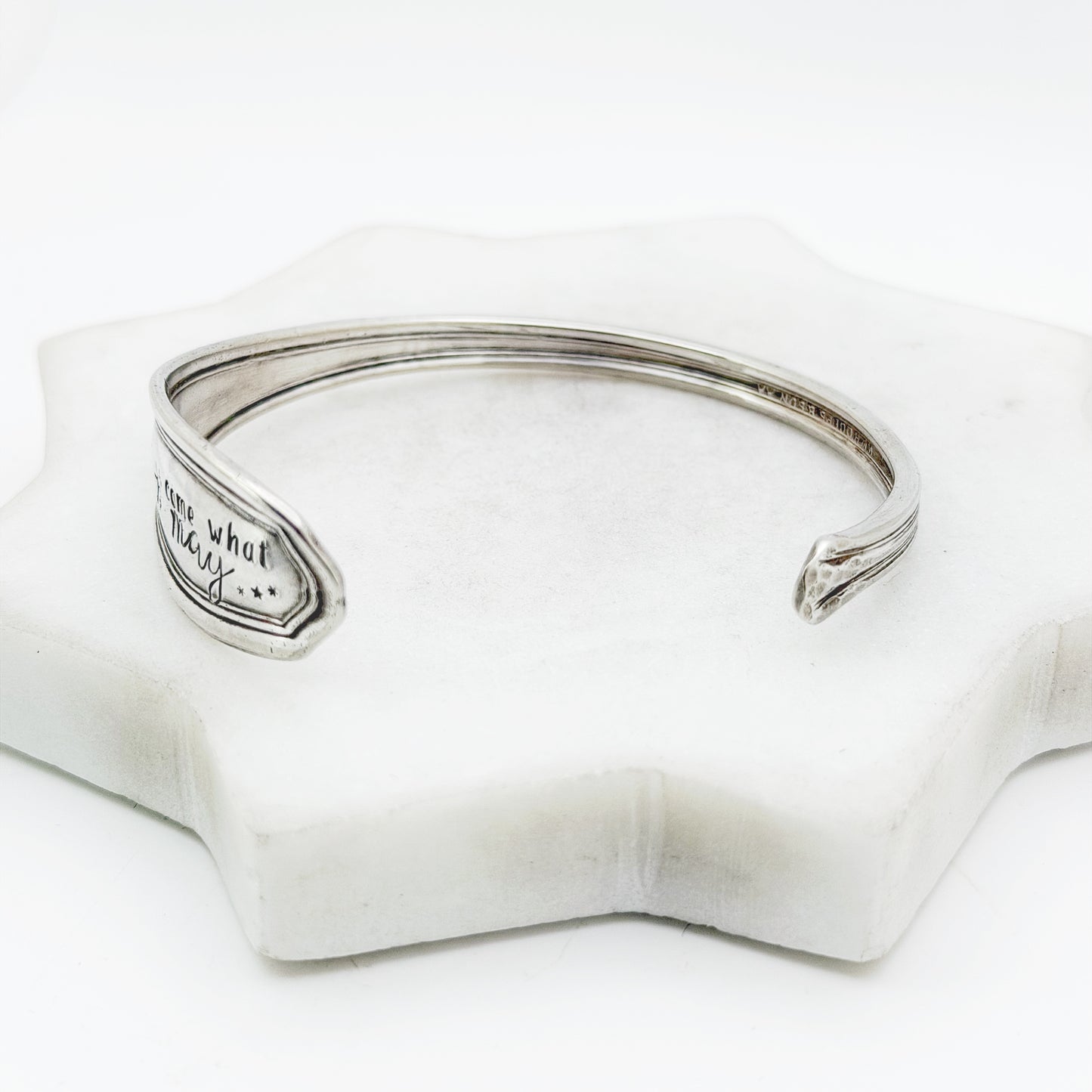 Come What May, Clinton 1919, Antique Cuff Bracelet, Vintage Spoon Handle, Iced Tea Spoon Bracelet Bracelets callistafaye