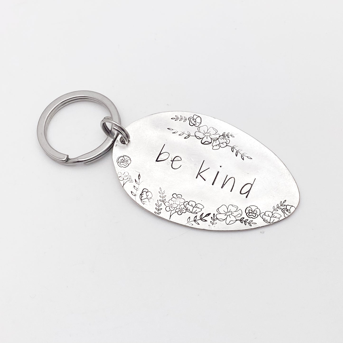 Be Kind, Hand Stamped Vintage Spoon Keychain Keychains callistafaye