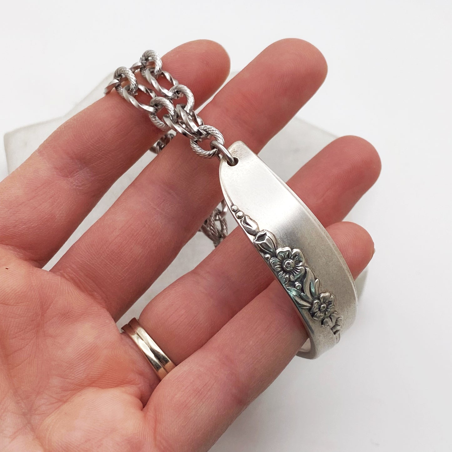 Lilac Time 1957, Half Chain Bracelet, Vintage Spoon Handle, Antique Spoon Bracelet Bracelets callistafaye