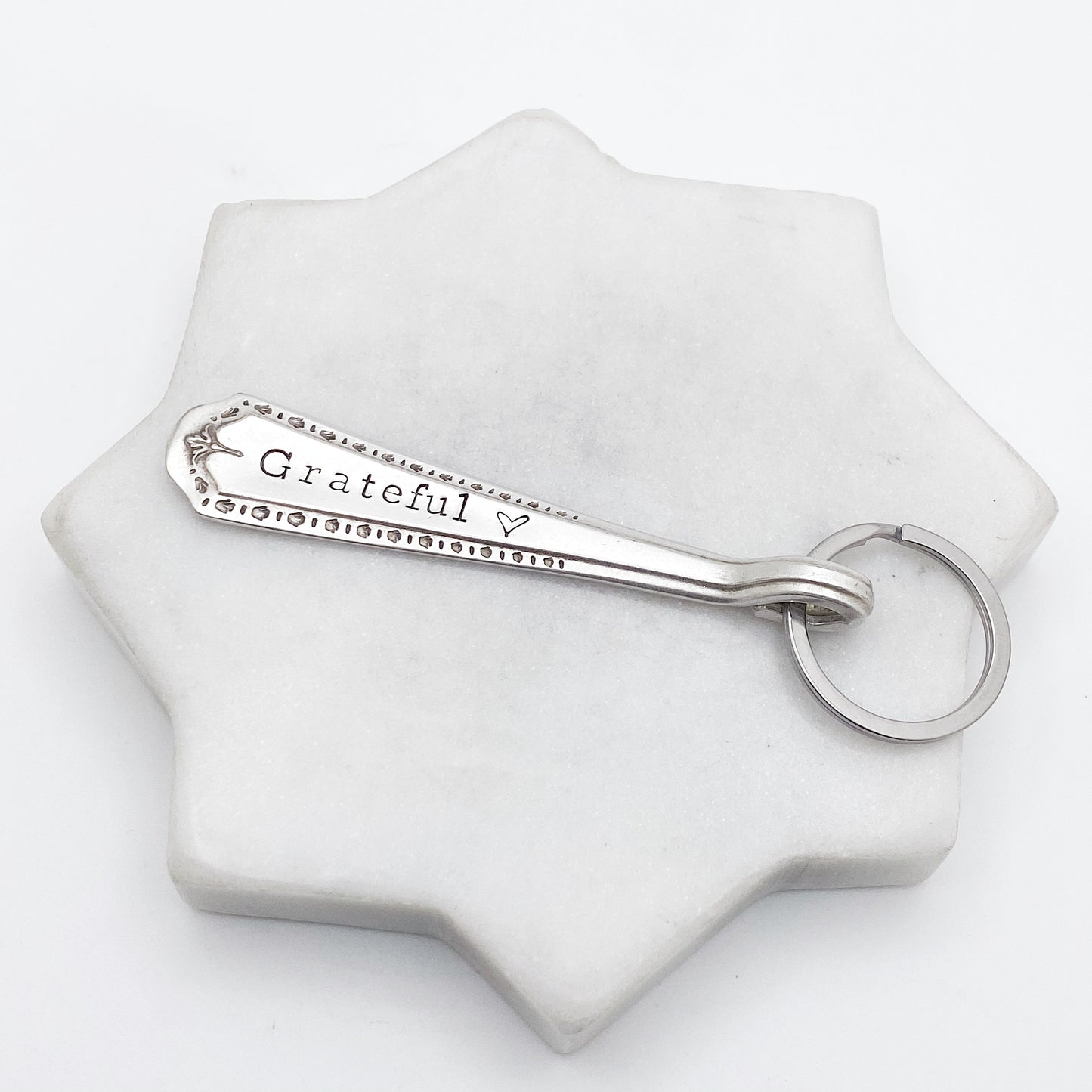 Grateful, Spoon Handle Keychain Keychains callistafaye