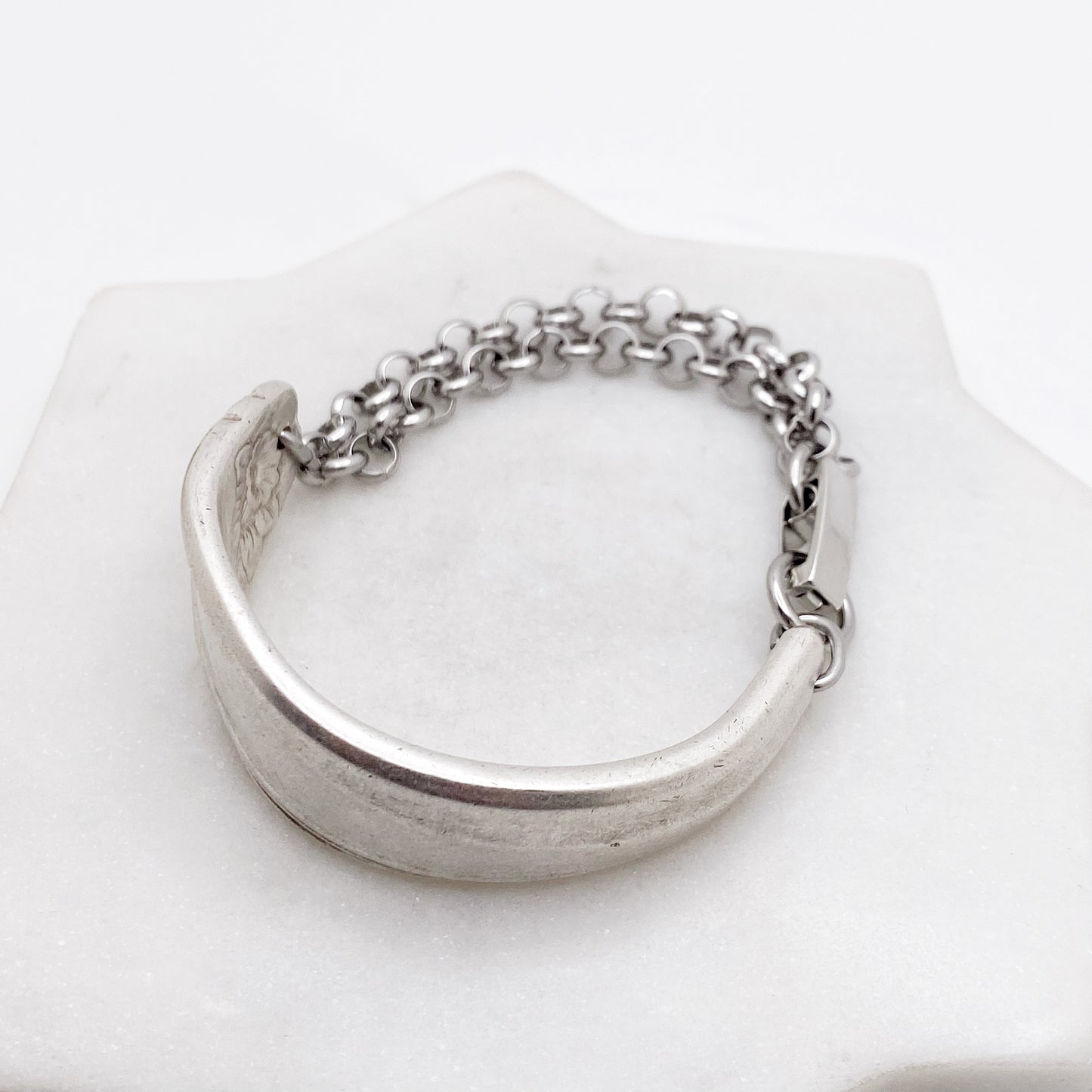 Daffodil 1950, Rare Half Chain Bracelet, Vintage Spoon Handle, Antique Spoon Bracelet Bracelets callistafaye