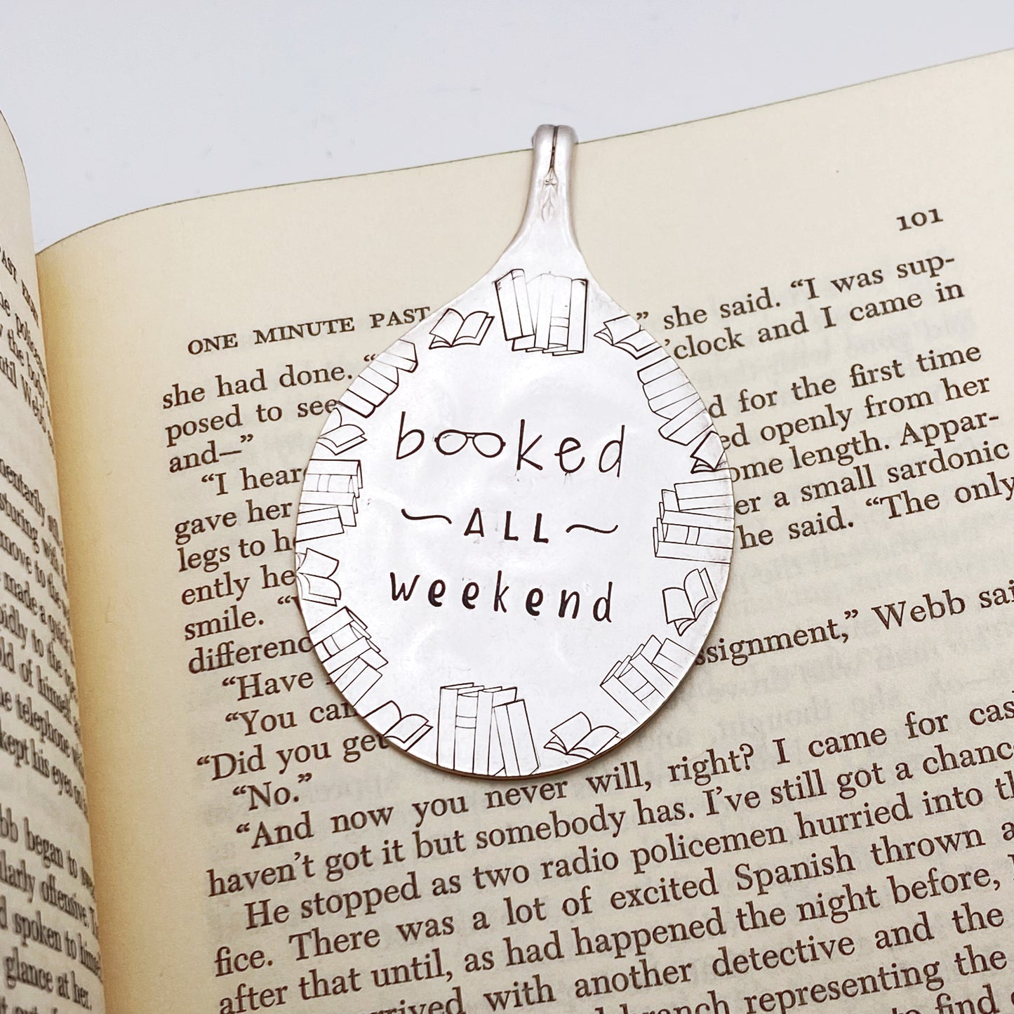 Booked All Weekend, Vintage Spoon Bookmark Bookmarks callistafaye