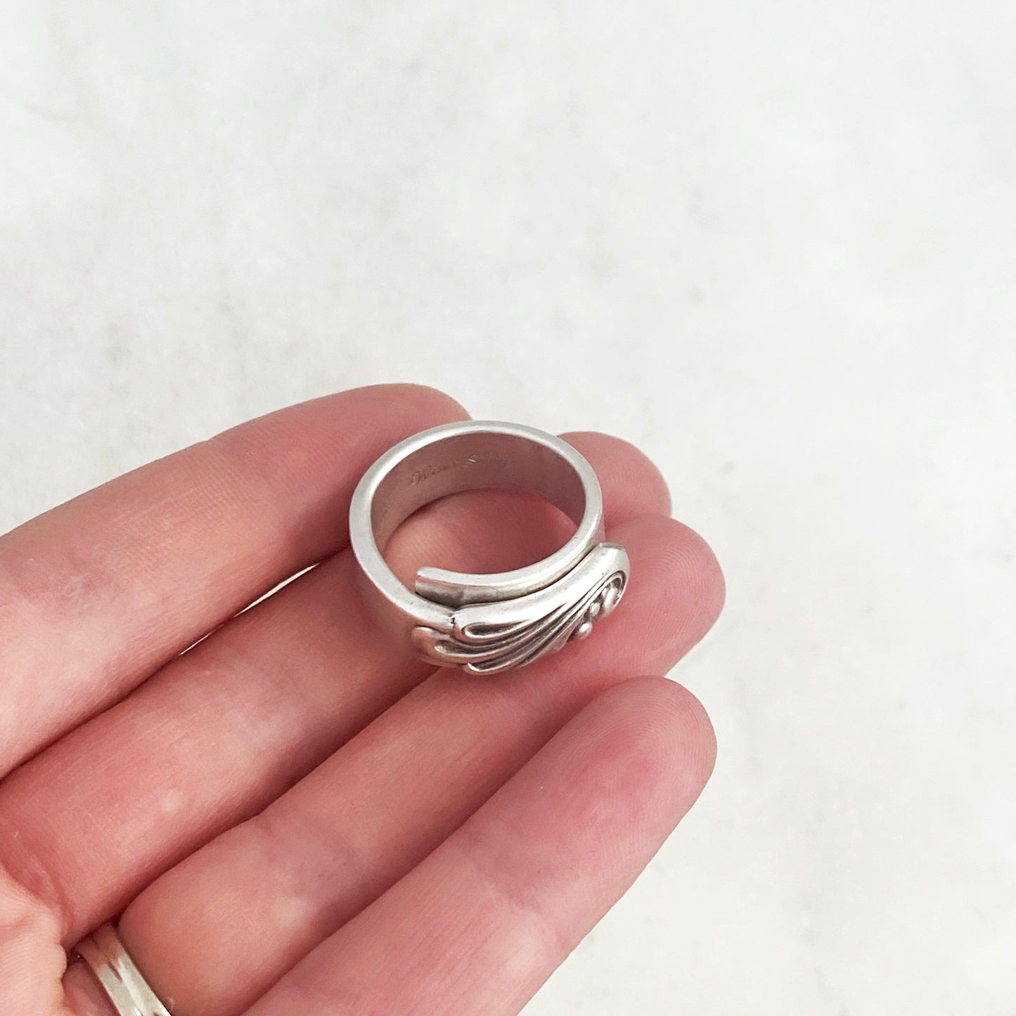 Wind Song 1955, Size 8, Spiral Ring, Vintage Spoon Ring Rings callistafaye