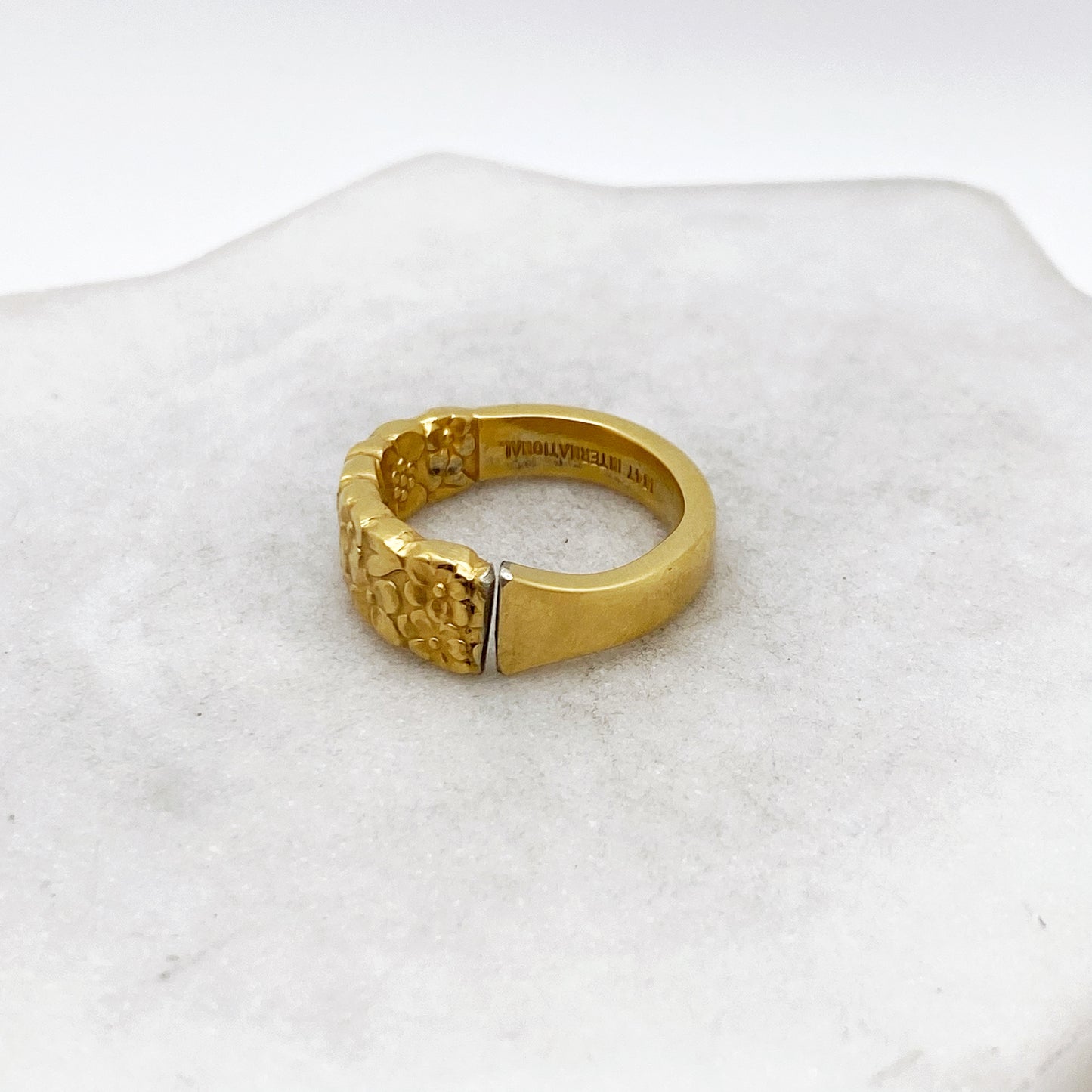 Golden Love Precious Flower 1970, ULTRA RARE Dual Spoon Ring, Vintage Spoon Ring Rings callistafaye