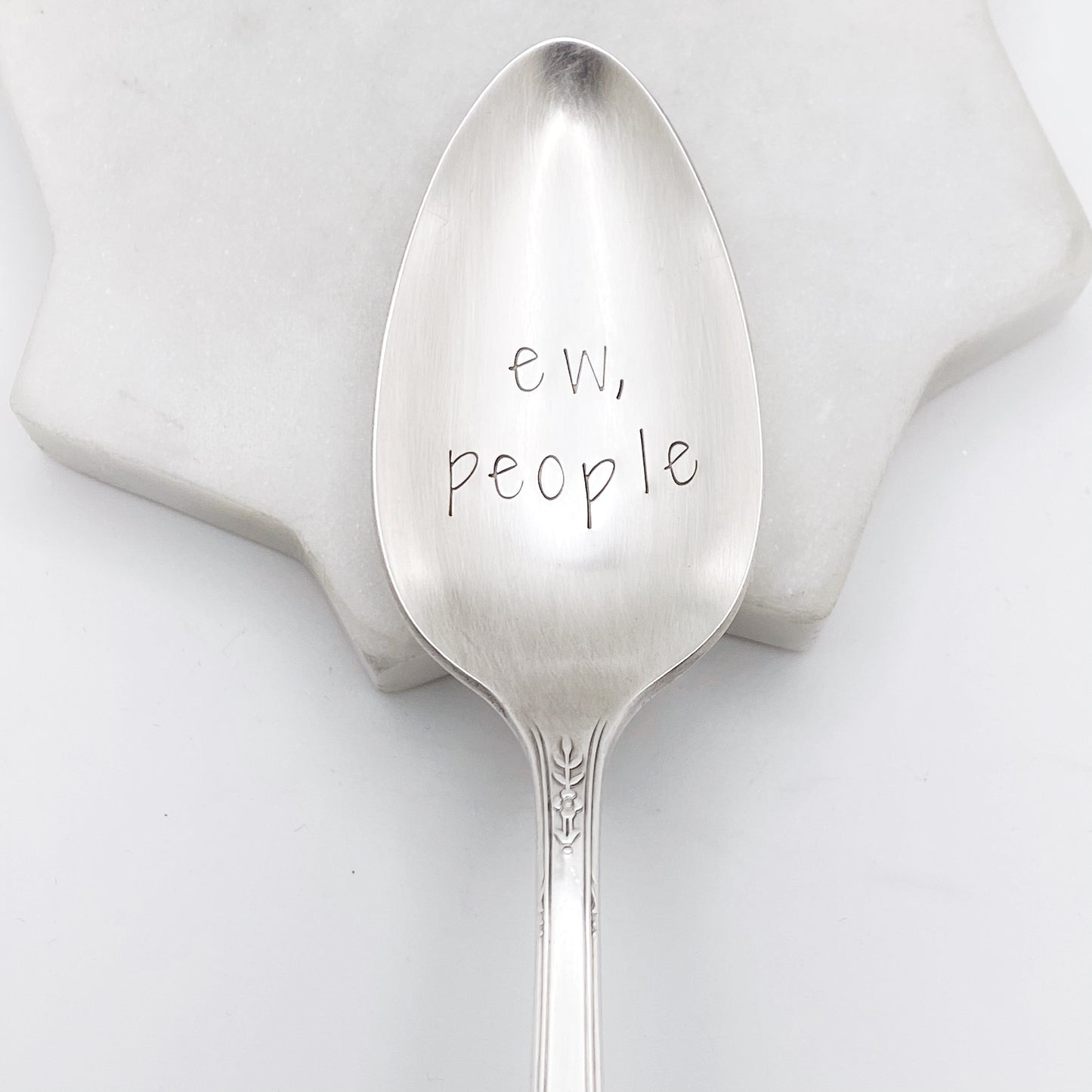 Ew People, Hand Stamped Vintage Spoon Spoons callistafaye