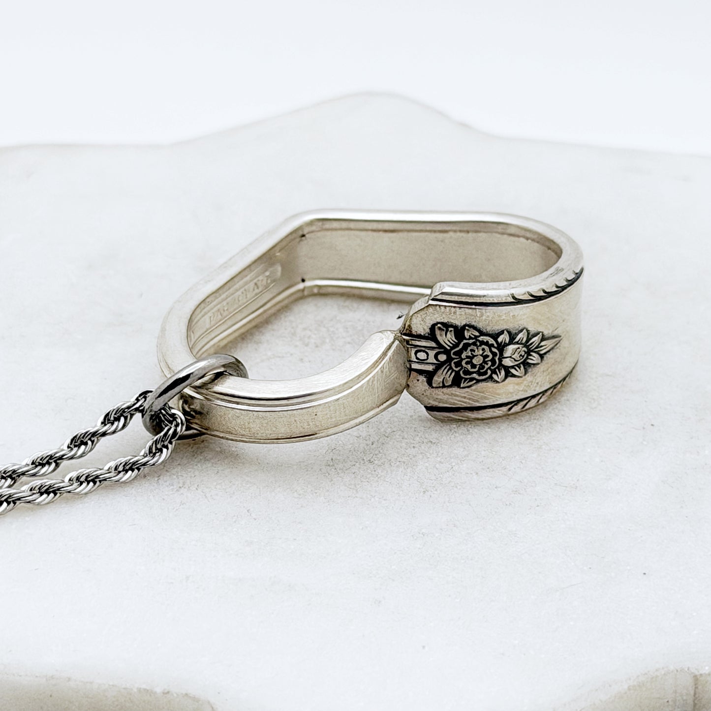 Linda 1949, Floating Heart, Vintage Spoon Jewelry Hearts callistafaye