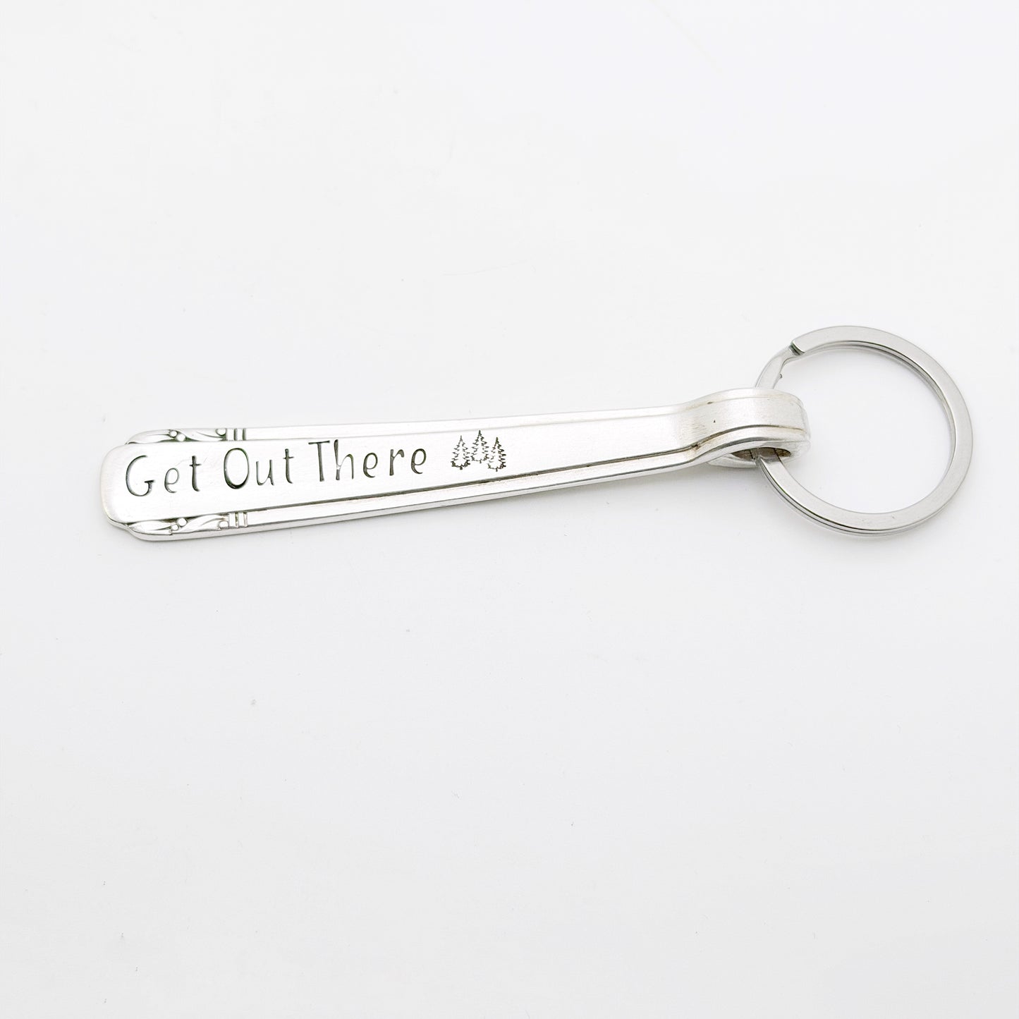 Get Out There, Spoon Handle Keychain Keychains callistafaye