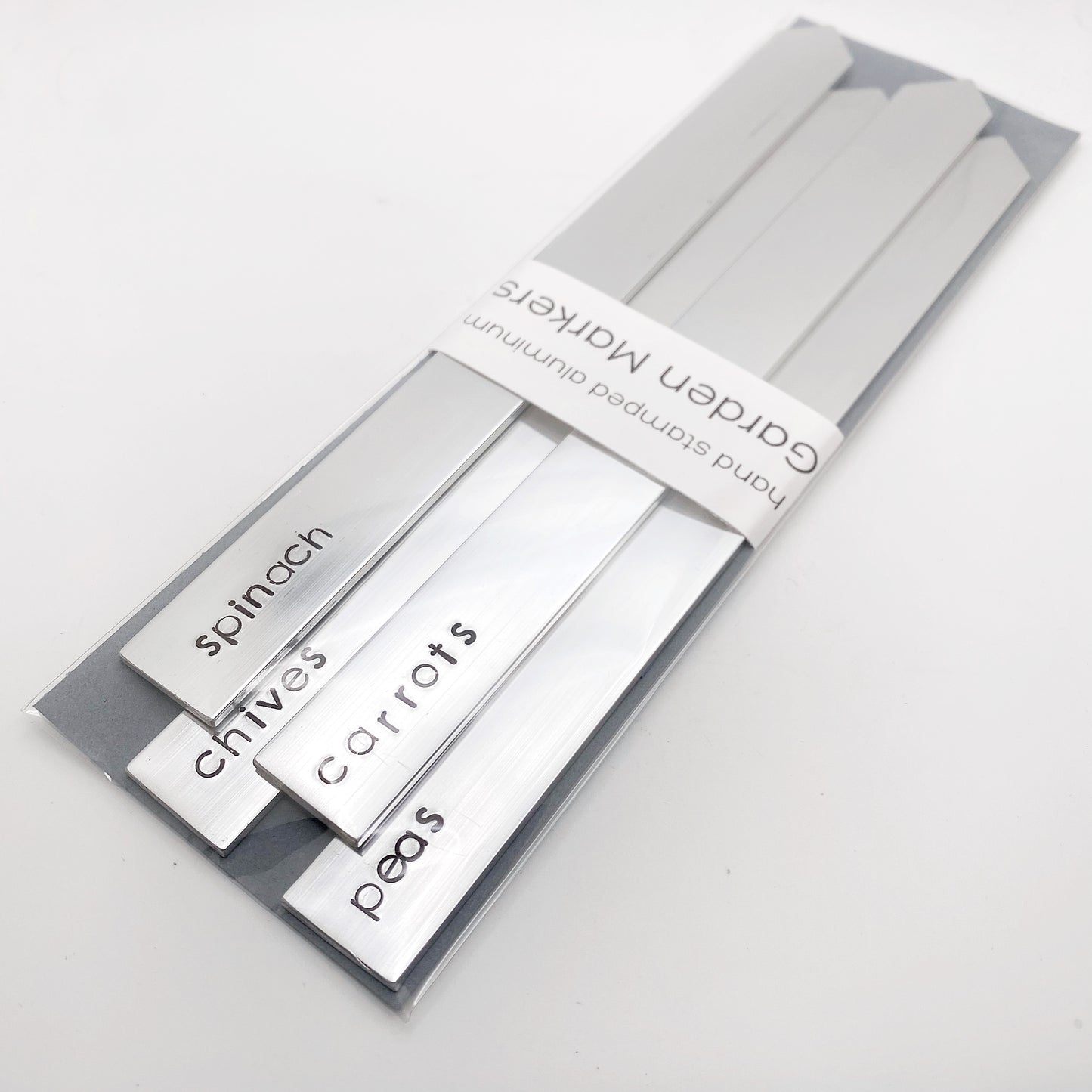 Large Garden Markers BUNDLE • Hand Stamped Aluminum Plant Stake callistafaye
