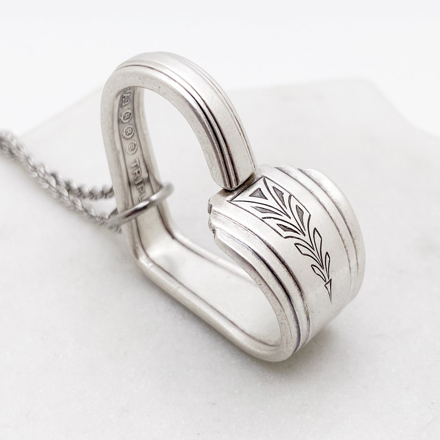 Clarion 1931, Floating Heart, Vintage Spoon Jewelry Hearts callistafaye