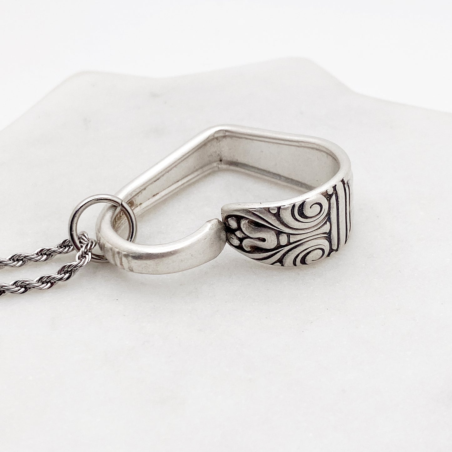 Danish Queen 1944, Floating Heart, Vintage Spoon Jewelry Hearts callistafaye