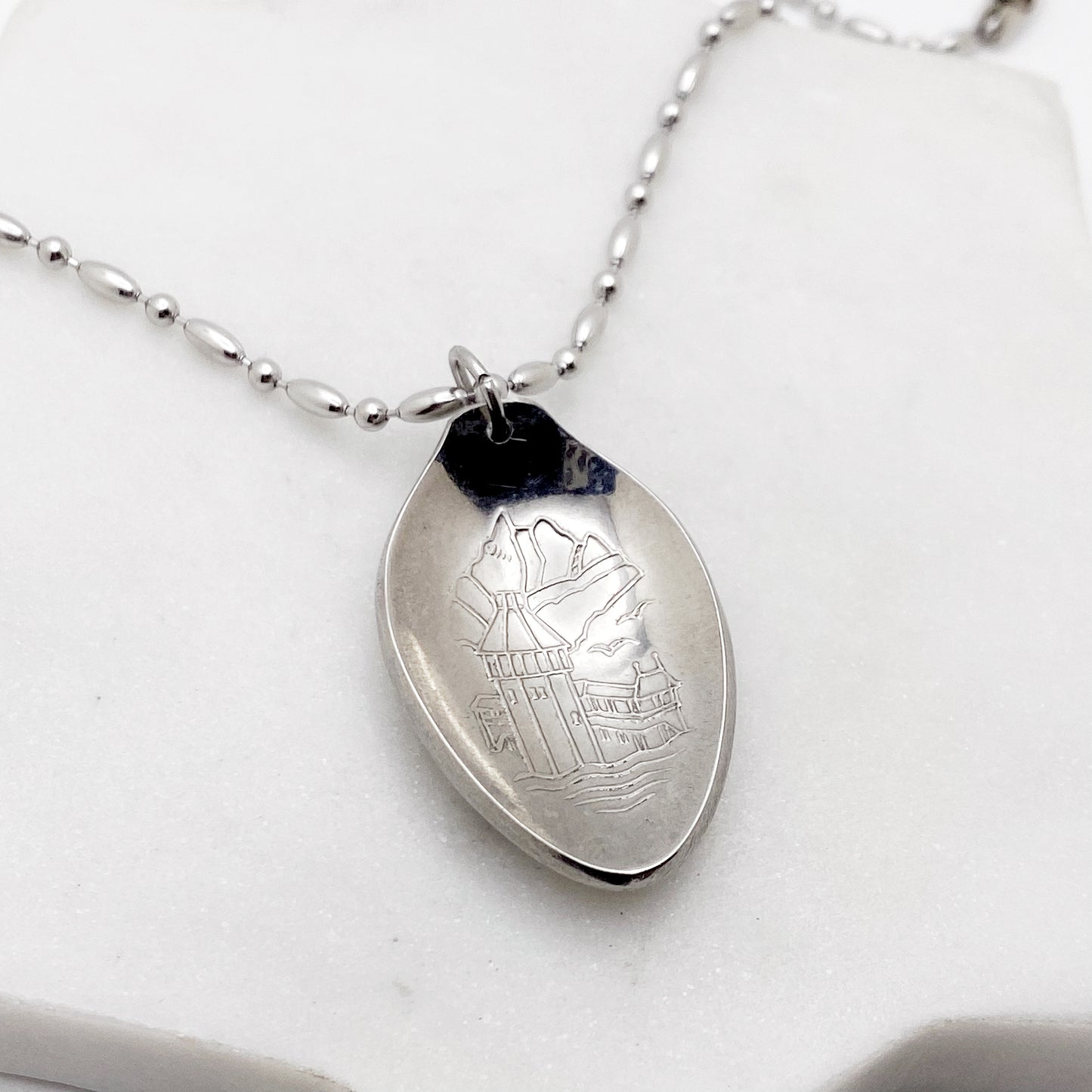 Rolex Pendant, Lucerne Switzerland, Bucherer Jewelry, Reclaimed Collector's Spoon Necklace, Vintage Souvenir Spoon Jewelry Necklaces callistafaye