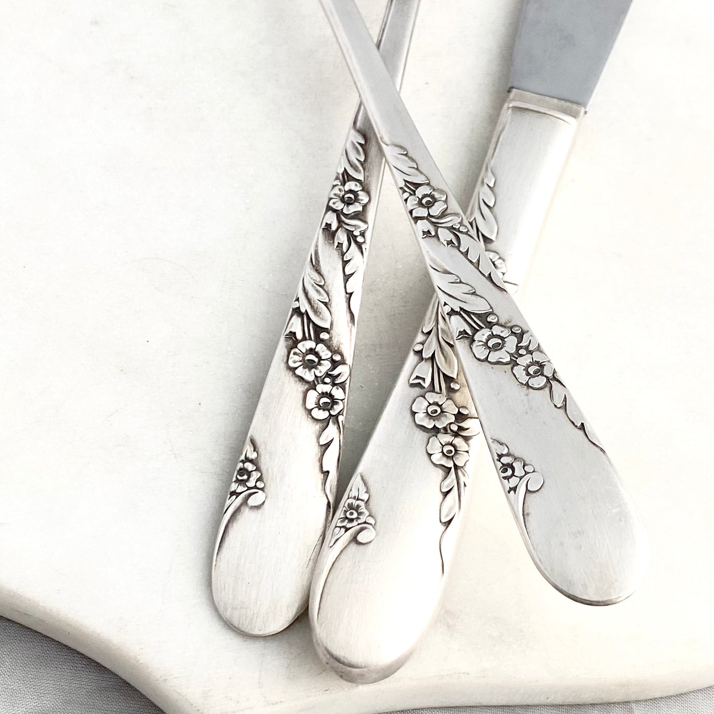 Bridal Wreath 1950, Serving Set 2, Hand Stamped Vintage Serving Sets & Pieces Serving Set callistafaye