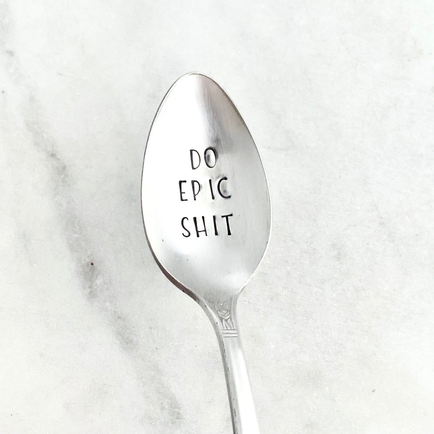 Do Epic Shit, Hand Stamped Vintage Spoon Spoons callistafaye