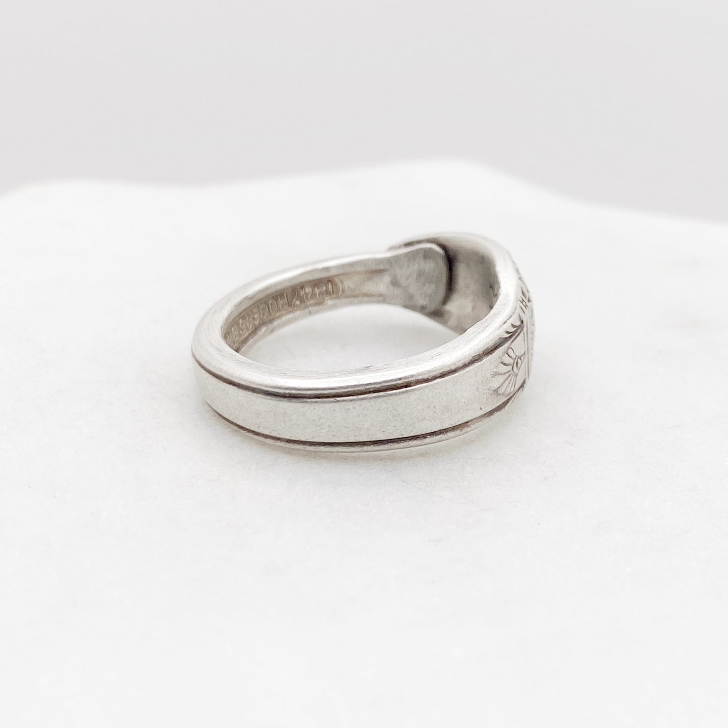 Tiny First Love 1937, Custom Size, Demi Spoon Ring, Vintage Spoon Ring Rings callistafaye