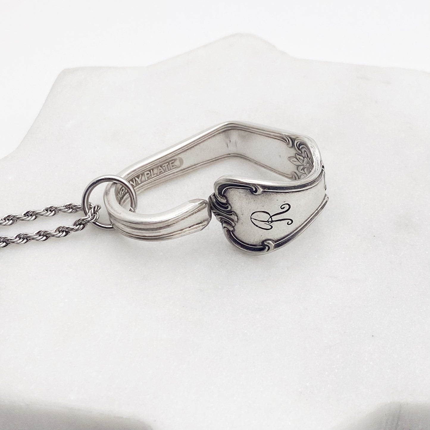 R Monogram, Signature 1950, Floating Heart, Vintage Spoon Jewelry Hearts callistafaye