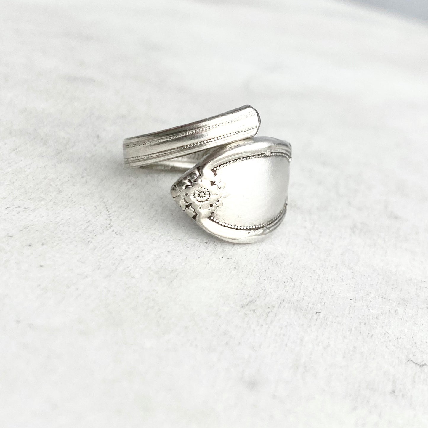 Tiny Remembrance 1959, Size 6, Demi Spoon Spiral Ring, Vintage Spoon Ring Rings callistafaye