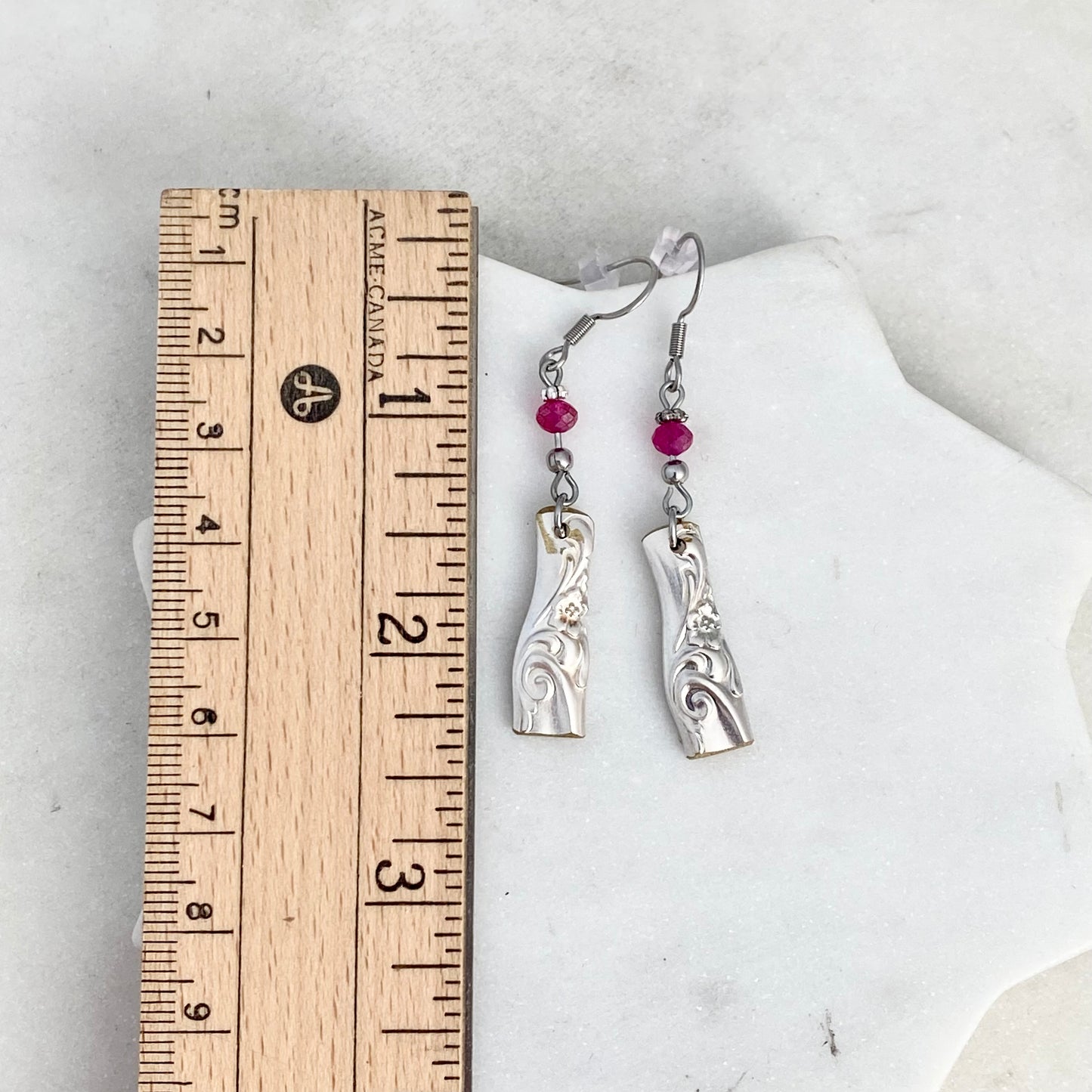 Leilani 1961, Spoon Handle Earrings, Reclaimed Silverware Earrings, Vintage Spoon Jewelry Earrings callistafaye