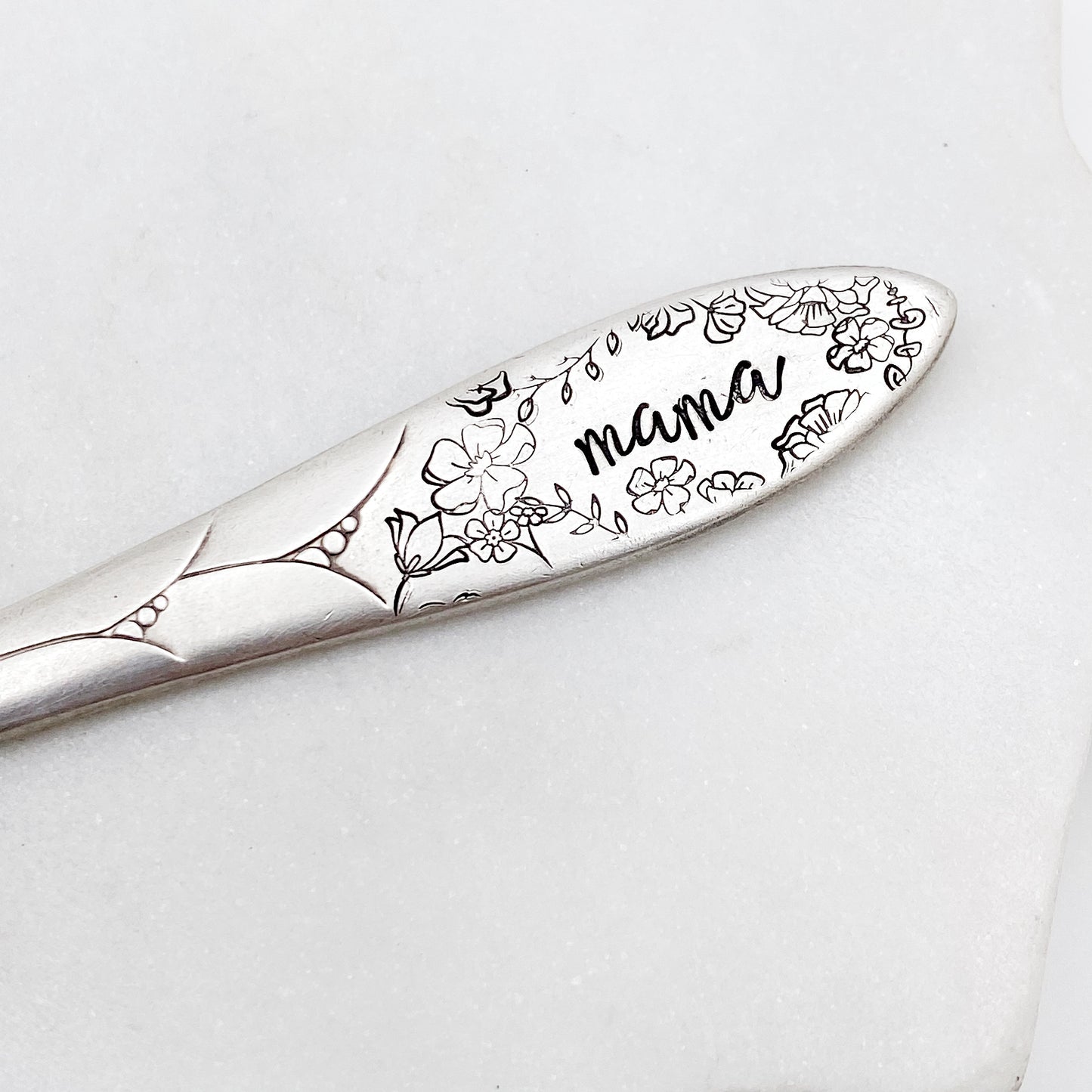 Mama, Spoon Handle Keychain Keychains callistafaye