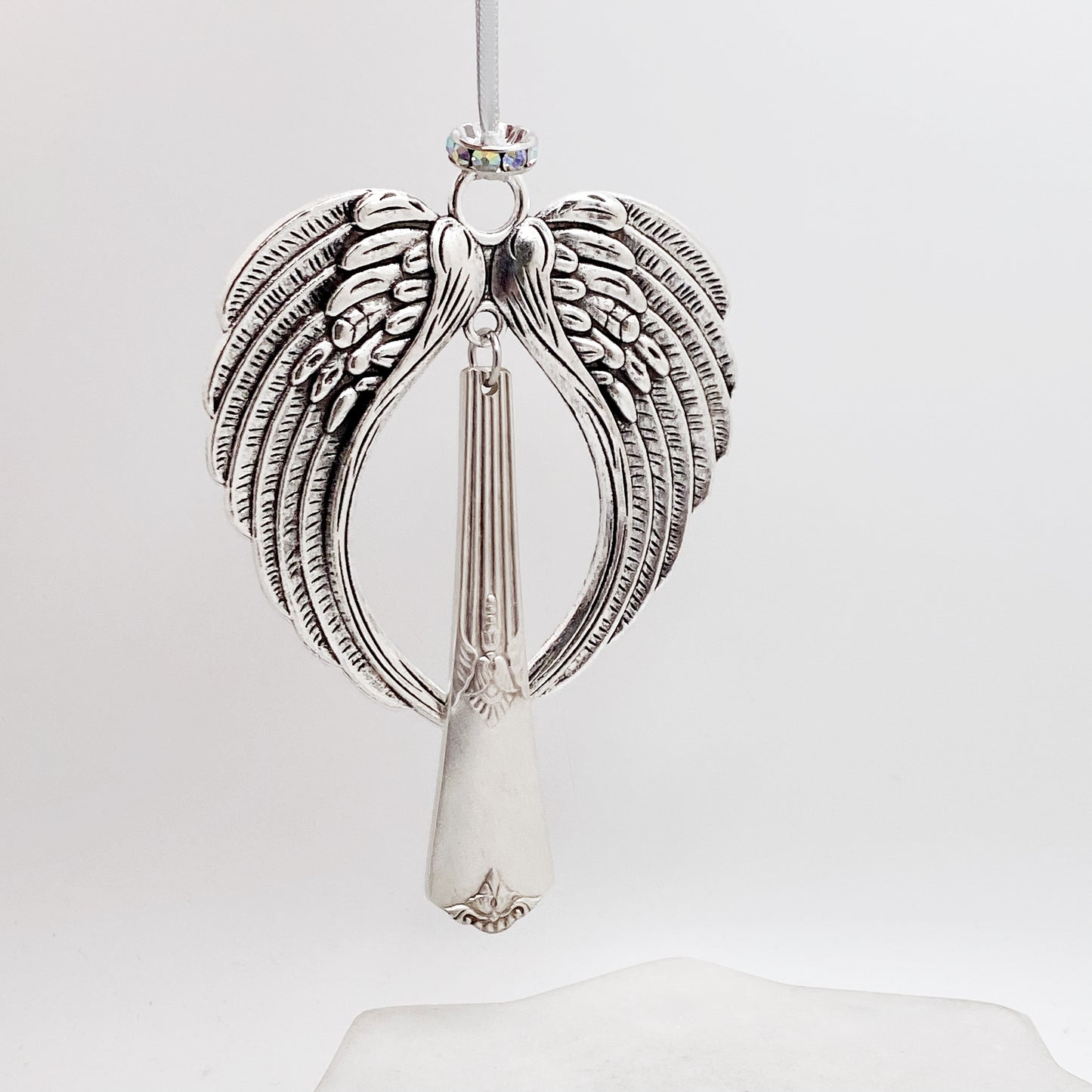 Large Angel Ornament, Guild-Cadence 1932, Hand Stamped Vintage Spoon Ornament Ornaments callistafaye