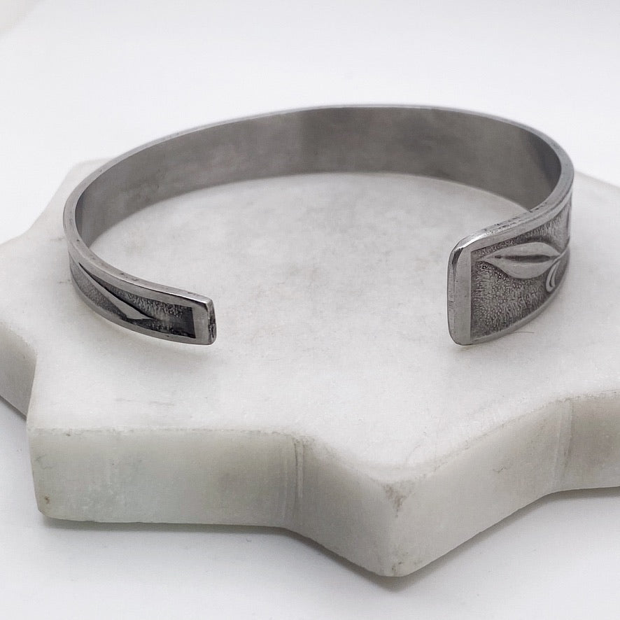 LARGE Floral Vine Motif, Large Cuff Bracelet, Vintage Spoon Handle, Serving Spoon Bracelet Bracelets callistafaye