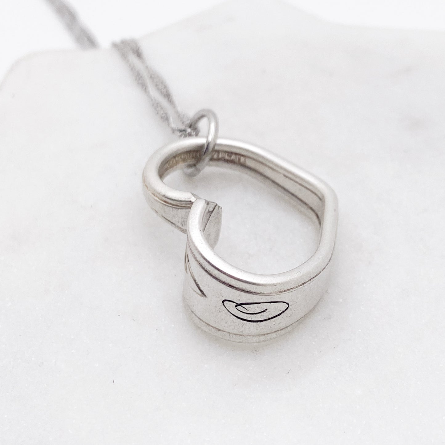 O Monogram, Deauville 1929, Small Floating Heart, Vintage Spoon Jewelry Hearts callistafaye