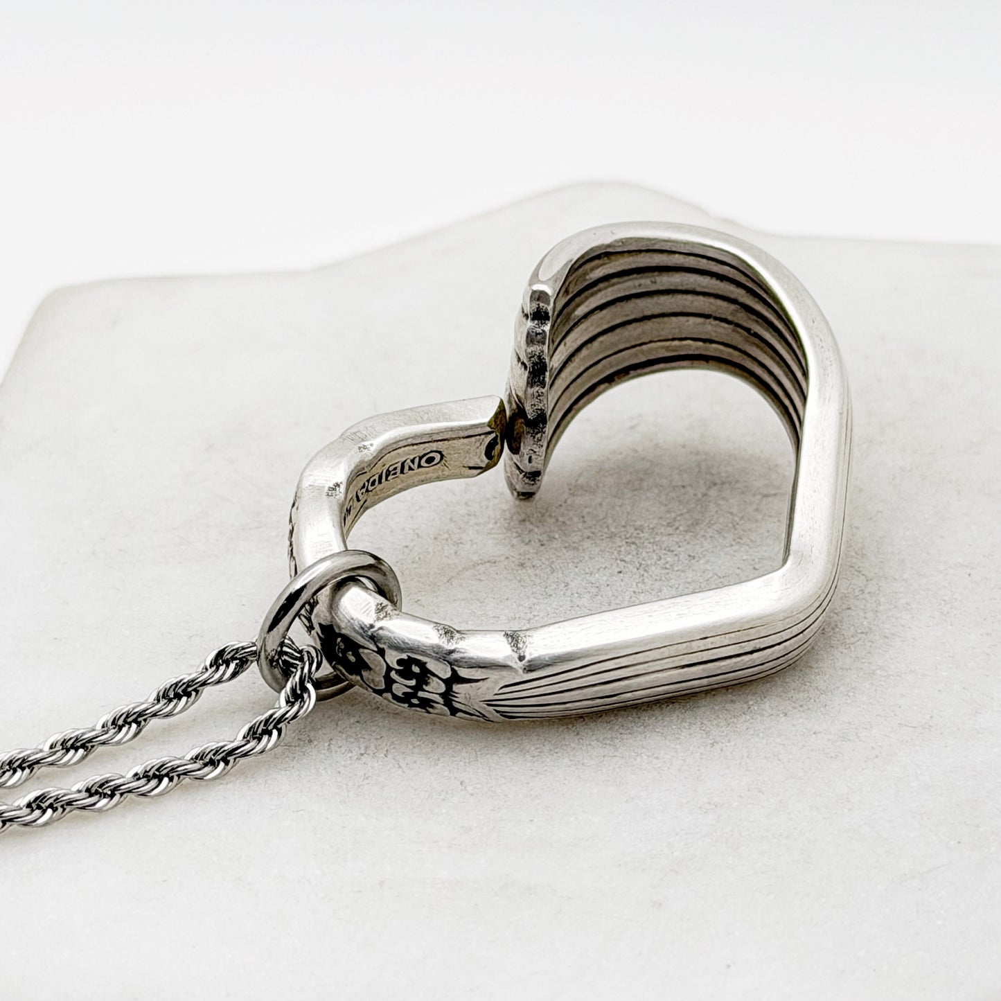 Floral Queen 1992, RARE Floating Heart, Vintage Spoon Jewelry Hearts callistafaye