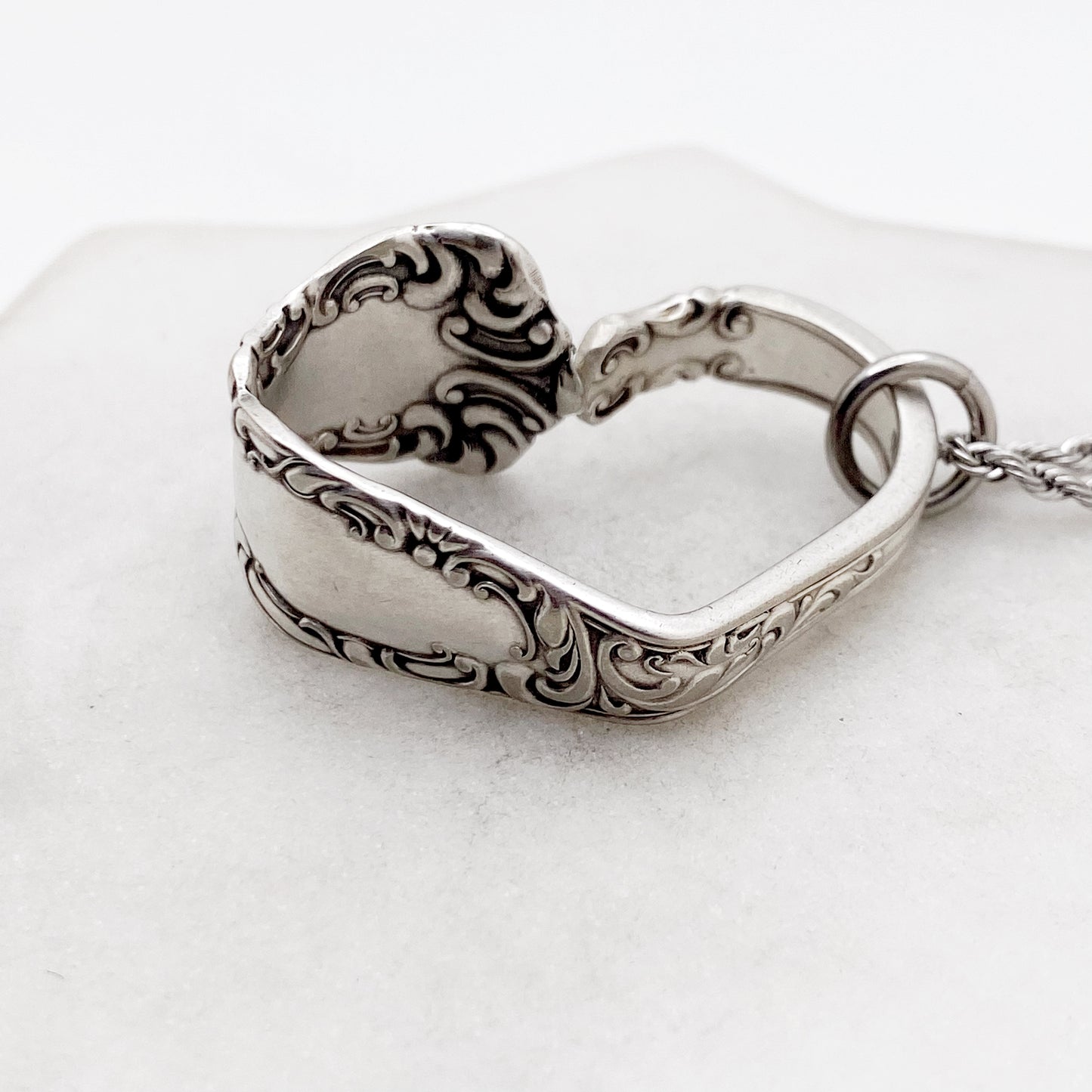 Oxford 1901, RARE Antique Floating Heart, Antique Spoon Jewelry Hearts callistafaye