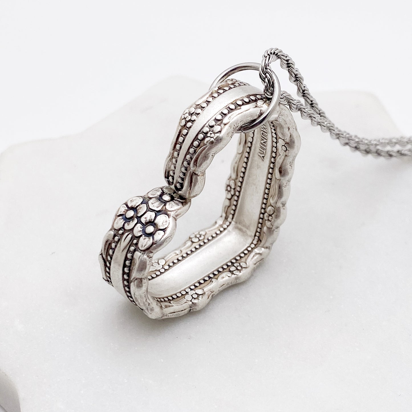 Royal Lace 1973, RARE Floating Heart, Vintage Spoon Jewelry Hearts callistafaye