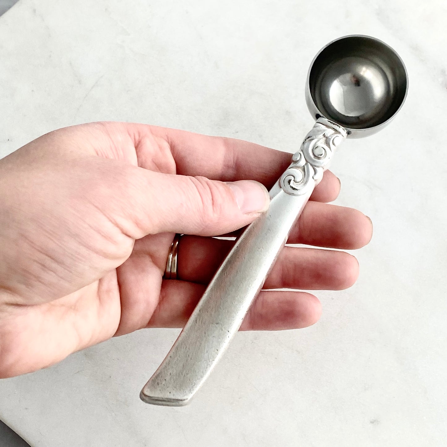 South Seas 1955, Tea Measuring Spoon, Vintage Silverware Scoop Scoop callistafaye