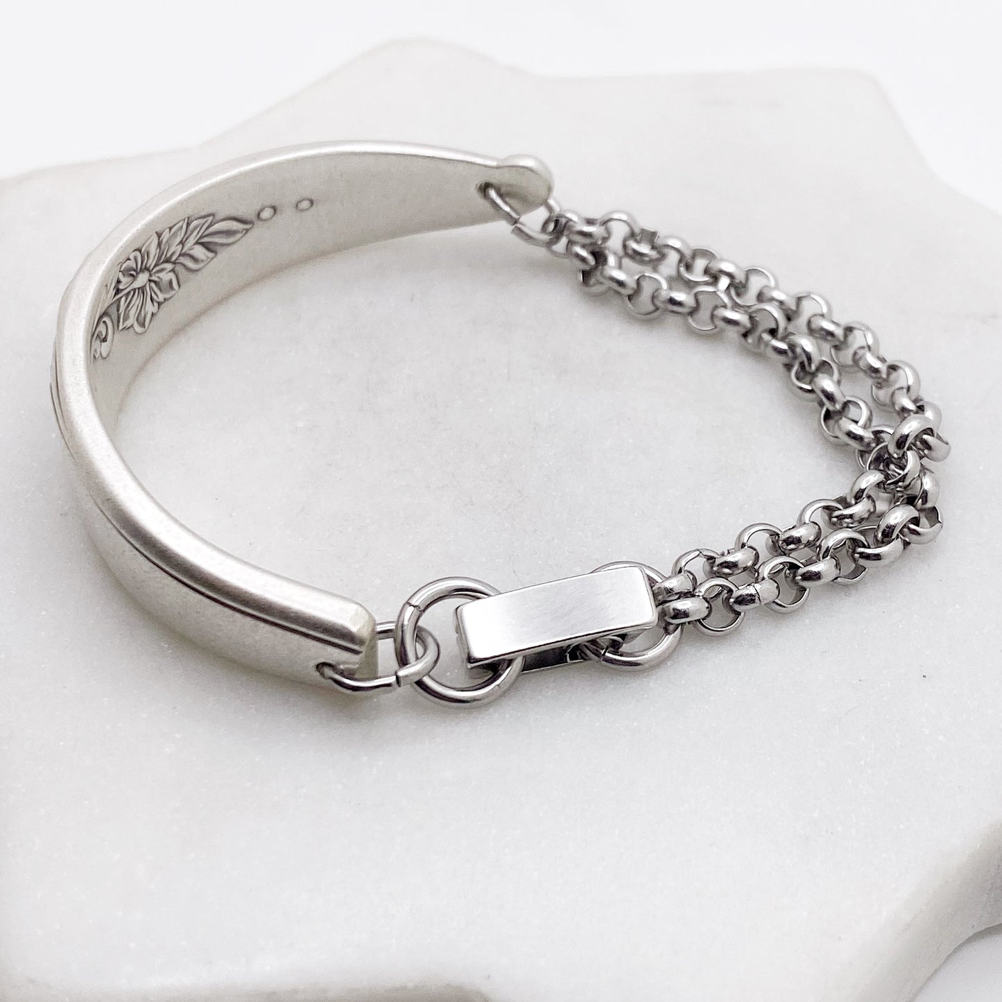 Magic Moment 1958, Half Chain Bracelet, Vintage Spoon Handle, Antique Spoon Bracelet Bracelets callistafaye