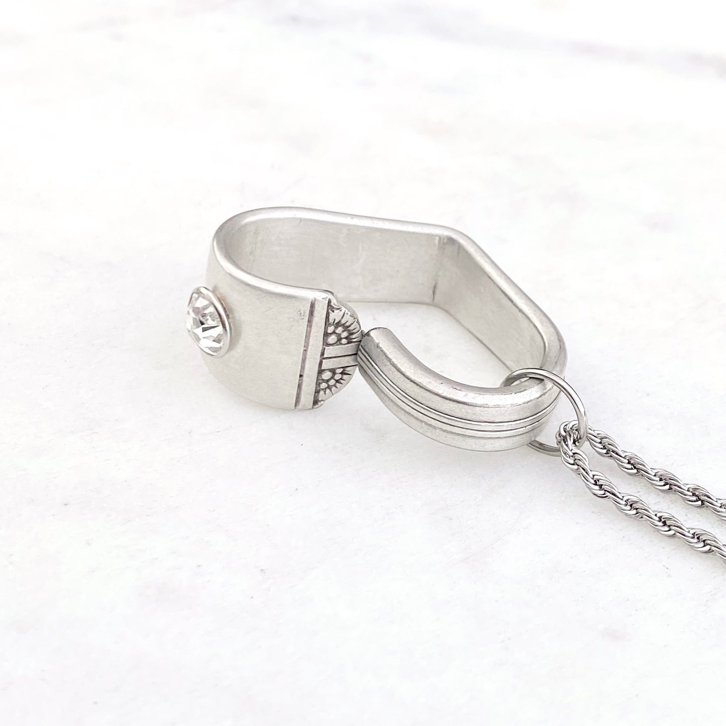 Royal York 1937, Crystal Rivet, Floating Heart, Vintage Spoon Jewelry Hearts callistafaye