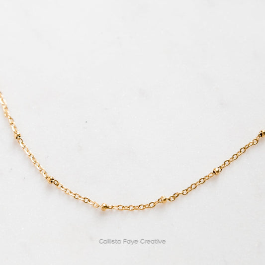 Satellite Chain, Dainty Layering Necklace, Stainless Steel Jewelry, Minimalist Necklace, Waterproof Jewelry, Dainty Necklace Necklaces callistafaye   