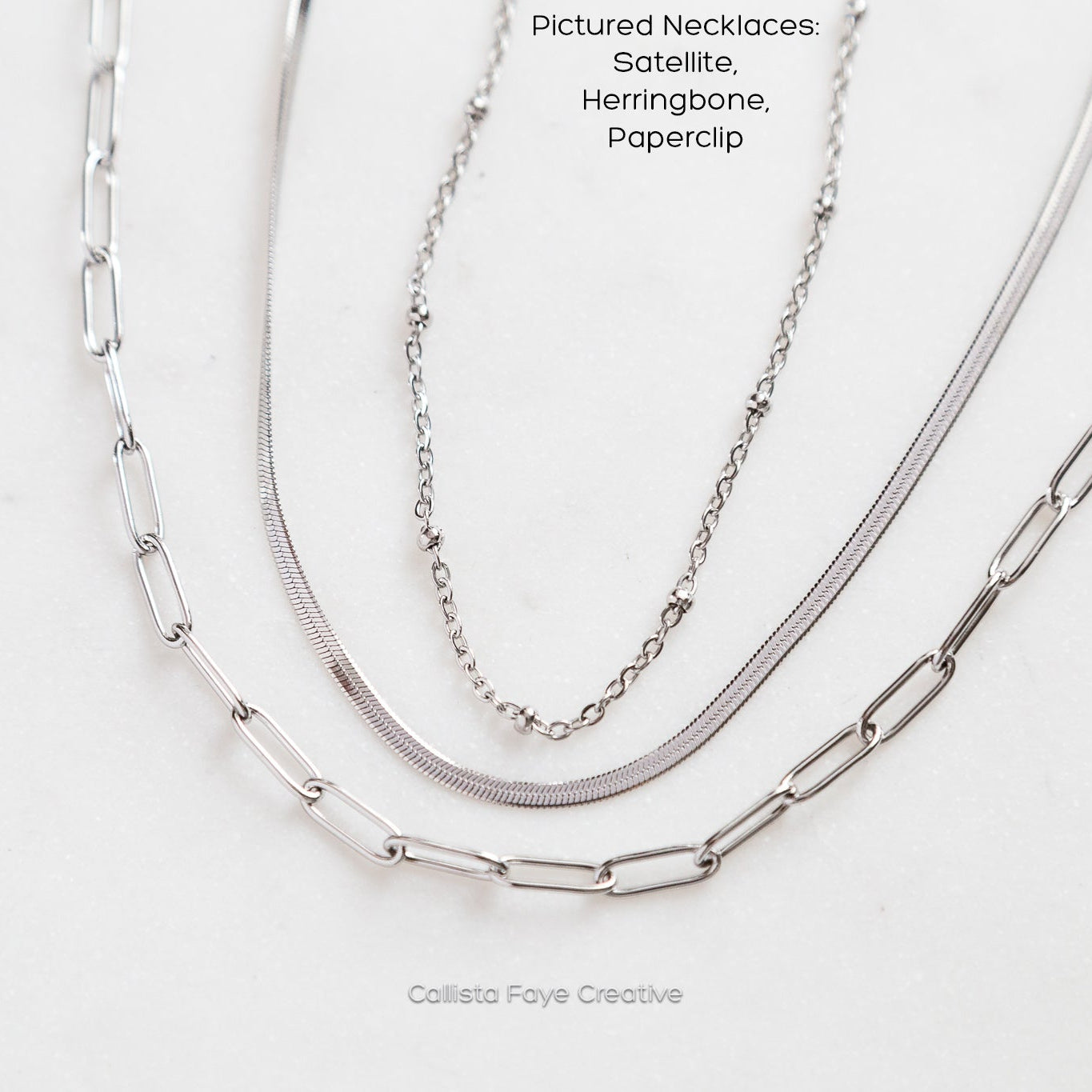 Paperclip Chain, Dainty Layering Necklace, Stainless Steel Jewelry, Minimalist Necklace, Waterproof Jewelry, Dainty Necklace Necklaces callistafaye   