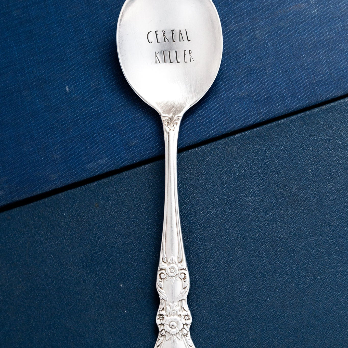 Cereal Killer TBSP, Hand Stamped Vintage Spoon Spoons callistafaye