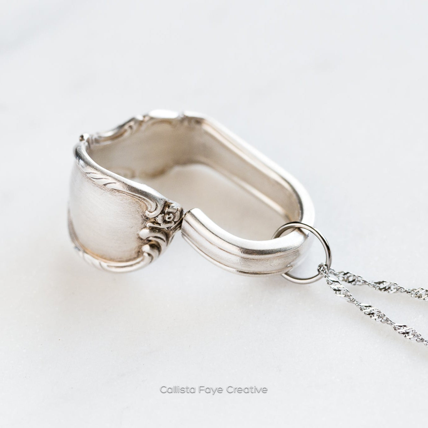 Reflection 1959, Floating Heart, Vintage Spoon Jewelry, 65th Birthday Hearts callistafaye