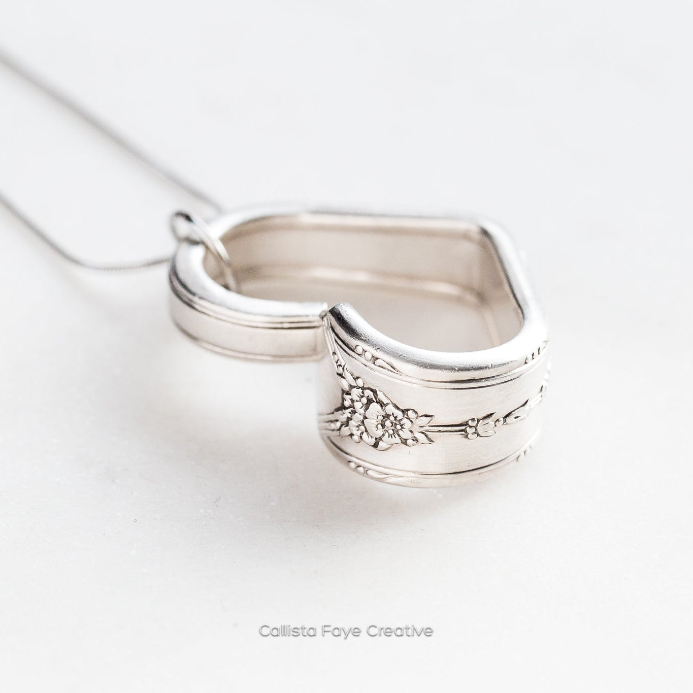 Milady 1940, Floating Heart, Vintage Spoon Jewelry Hearts callistafaye