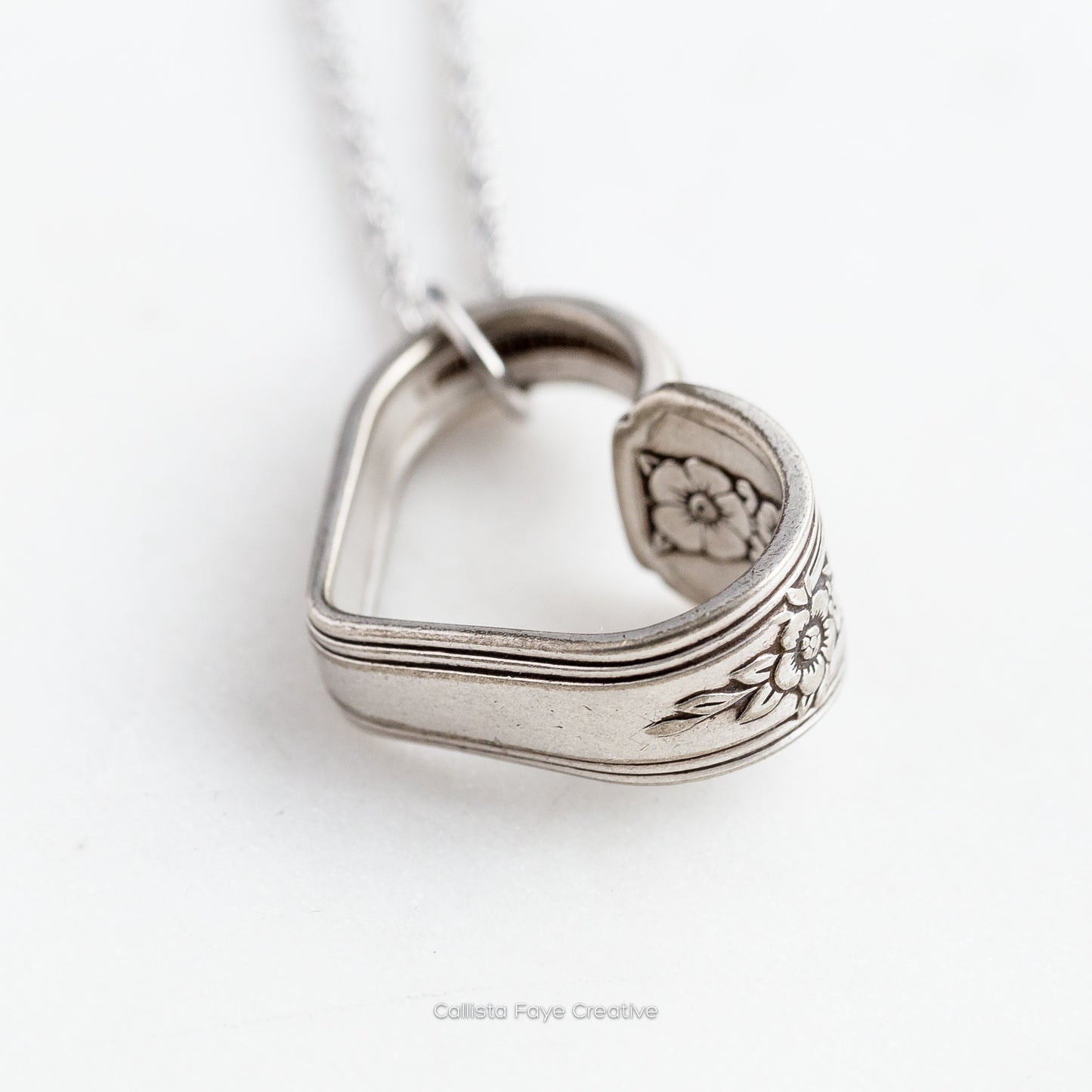 Fortune 1939, RARE Floating Heart, Vintage Spoon Jewelry Hearts callistafaye