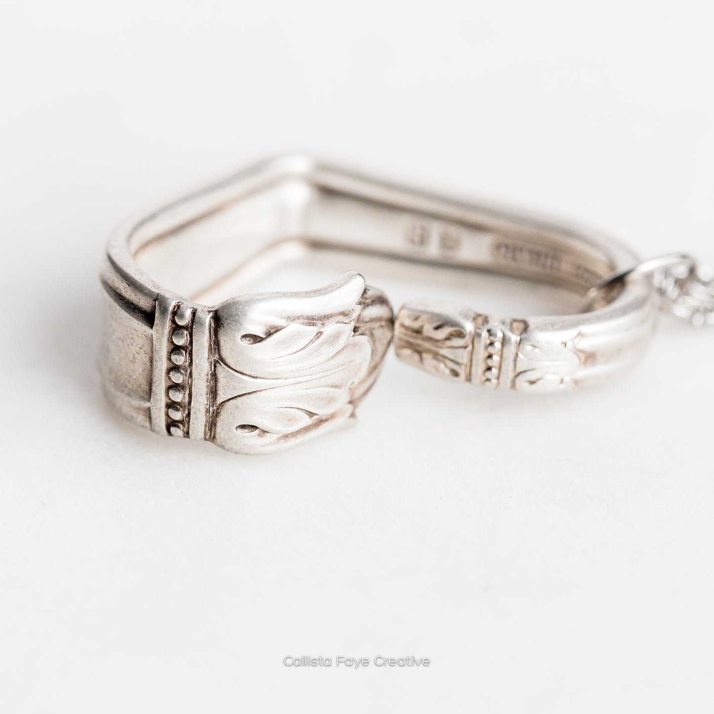 Danish Princess 1938, RARE Floating Heart, Vintage Spoon Jewelry Hearts callistafaye