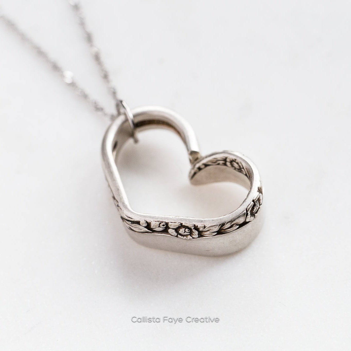 Brittany Rose 1948, Floating Heart, Vintage Spoon Jewelry Hearts callistafaye