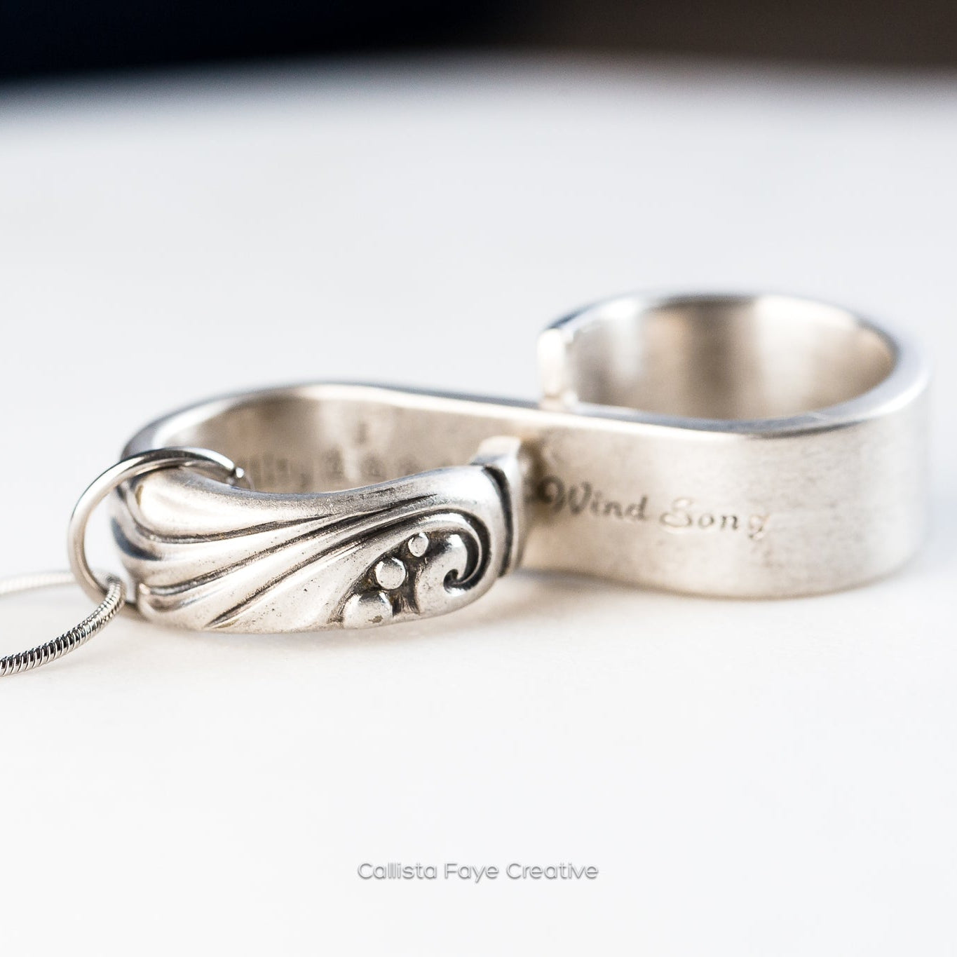 Wind Song 1955, Floating Infinity, Vintage Spoon Jewelry Infinity callistafaye
