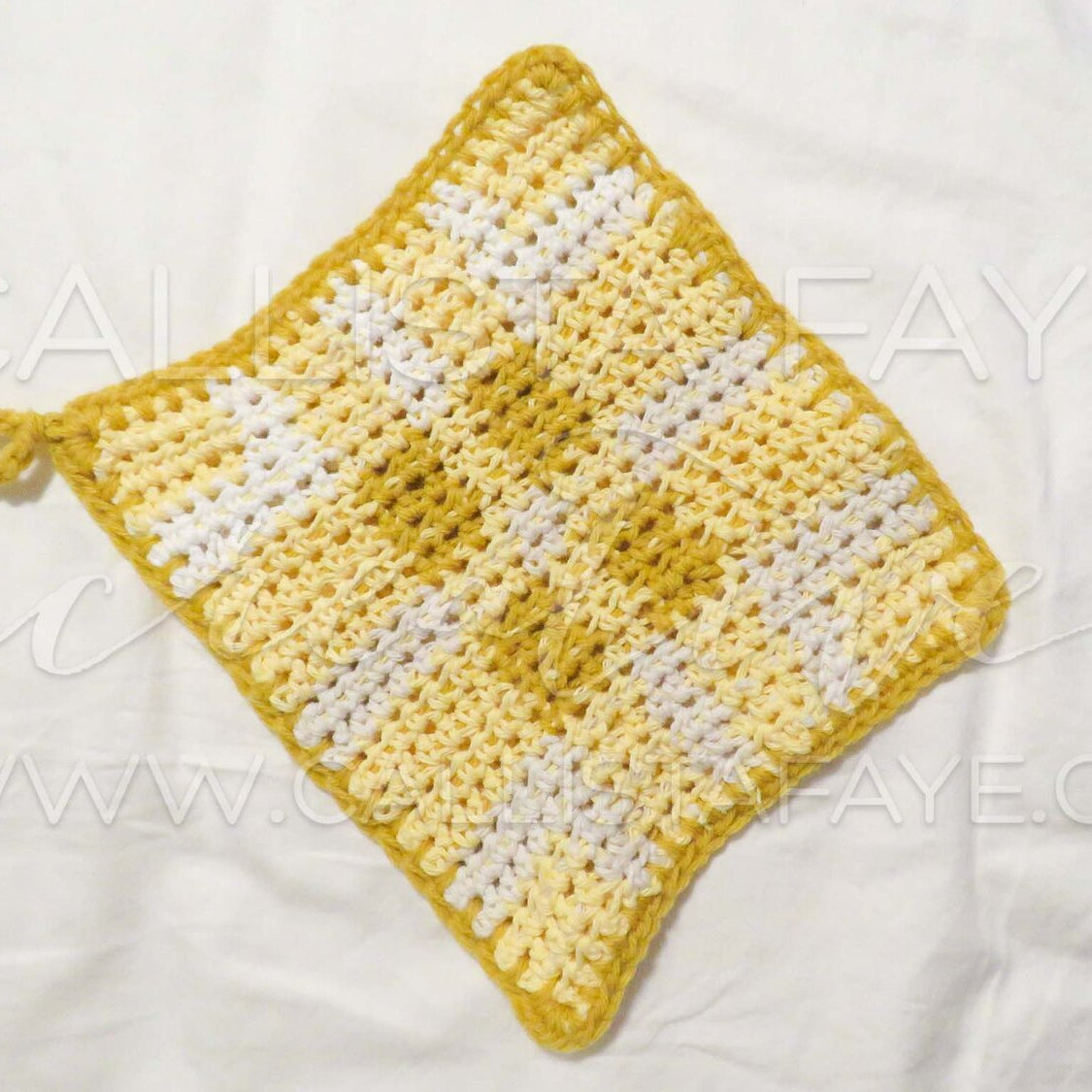 Easy Plaid Pot Holder COLLECTION - Crochet Patterns PDF Crochet Pattern callistafaye