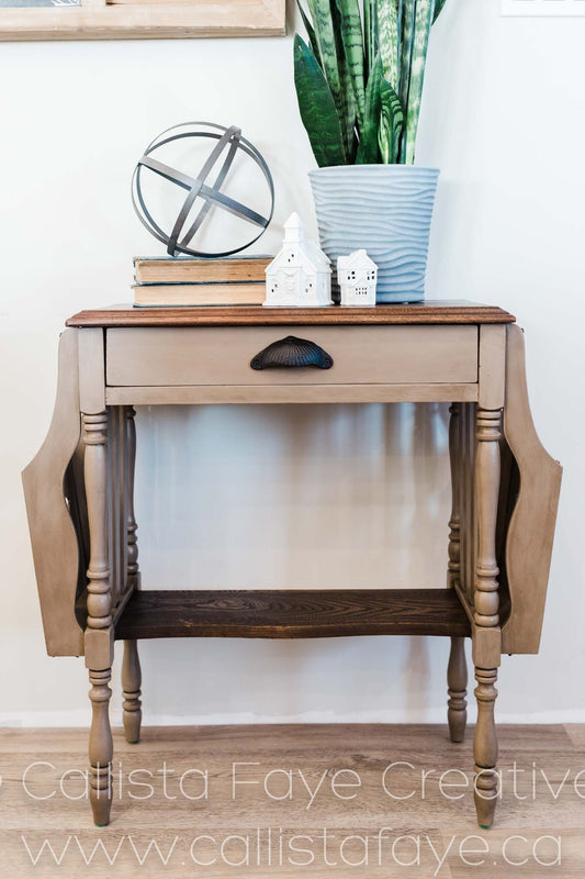 Family Heirloom Telephone Table Makeover