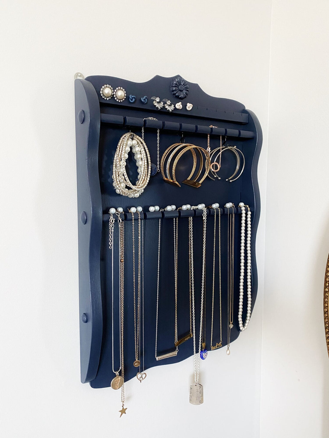 DIY Jewelry Holder from a Thrifted Spoon Rack