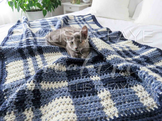 Tartan Baby Blanket Crochet Pattern