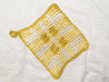 Easy (free) Yellow Plaid Hot Pad / Pot Holder - Crochet Pattern