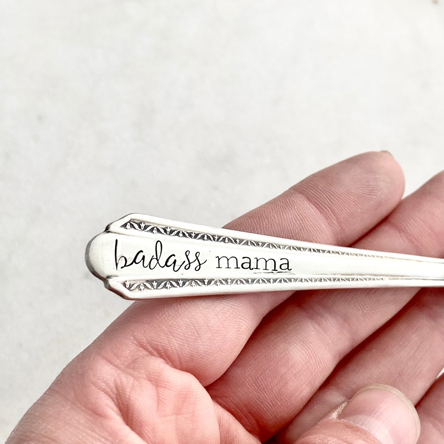 Badass Mama, Spoon Handle Keychain Keychains callistafaye   