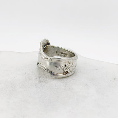Inspiration - Magnolia 1951, Size 7 Spoon Ring, Vintage Silverware Ring Rings callistafaye