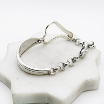 Springtime 1957, Curly Fork Heart Bracelet, Vintage Spoon Handle, Antique Fork Bracelet Bracelets callistafaye